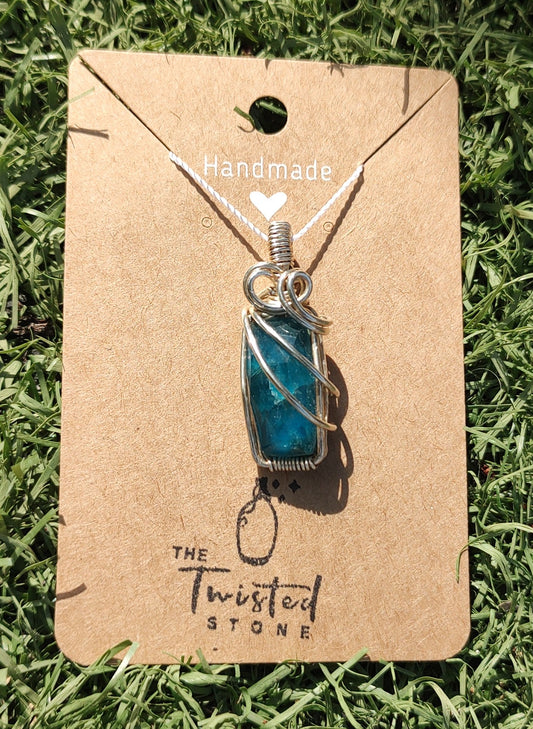 Blue Apatite Doublet
