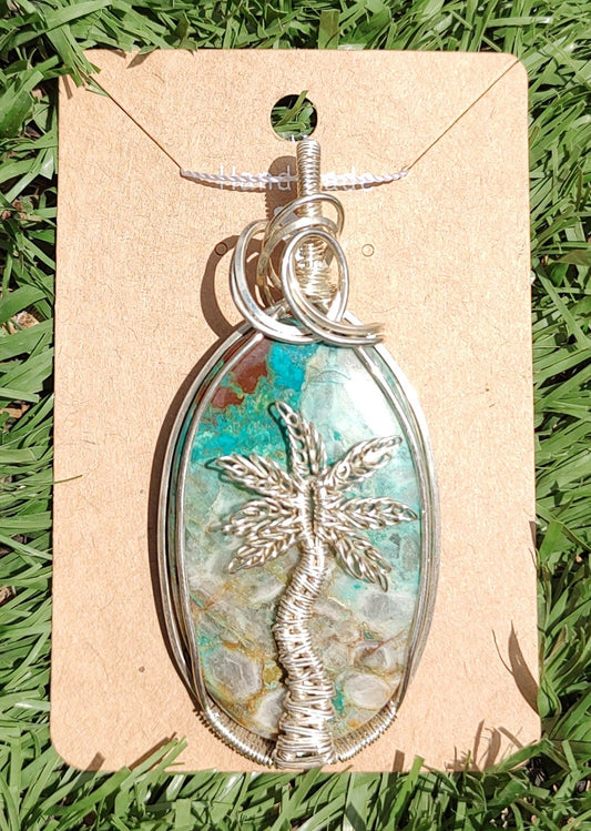 Chrysocolla Palm Tree